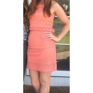 Chic Coral Sleeveless Dress